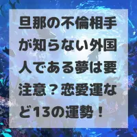 旦那の不倫相手が知らない外国人である夢のサムネイル