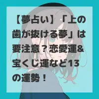 上の歯が抜ける夢のサムネイル