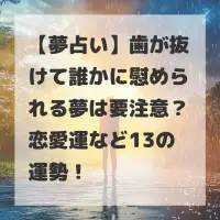 歯が抜けて誰かに慰められる夢のサムネイル