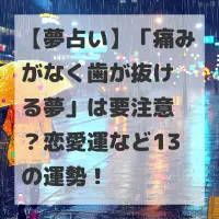痛みがなく歯が抜ける夢のサムネイル