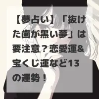 抜けた歯が黒い夢のサムネイル