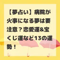 病院が火事になる夢のサムネイル