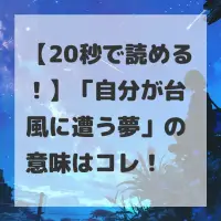 自分が台風に遭う夢のサムネイル
