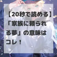 家族に頼られる夢のサムネイル画像