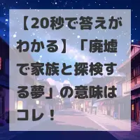 廃墟で家族と探検する夢のサムネイル