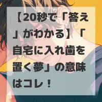 自宅に入れ歯を置く夢のサムネイル
