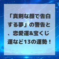 真剣な顔で告白する夢のサムネイル