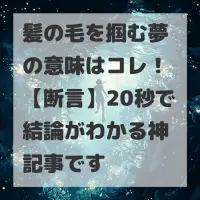 髪の毛を掴む夢のサムネイル