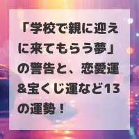 学校で親に迎えに来てもらう夢のサムネイル