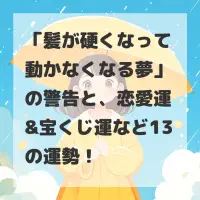 髪が硬くなって動かなくなる夢のサムネイル