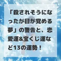 殺されそうになったが目が覚める夢のサムネイル