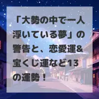 大勢の中で一人浮いている夢のサムネイル