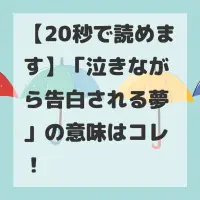 泣きながら告白される夢のサムネイル画像