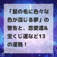 髪の毛に色々な色が混じる夢のサムネイル