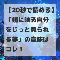 鏡に映る自分をじっと見られる夢のサムネイル
