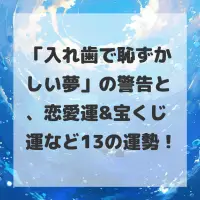 入れ歯で恥ずかしい夢のサムネイル