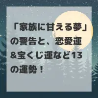 家族に甘える夢のサムネイル画像