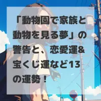 動物園で家族と動物を見る夢のサムネイル