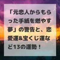 元恋人からもらった手紙を燃やす夢のサムネイル