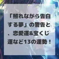 照れながら告白する夢のサムネイル