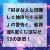 好きな人と喧嘩して仲直りする夢のサムネイル