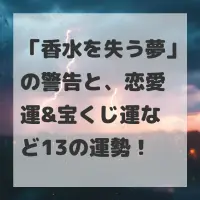 香水を失う夢のサムネイル