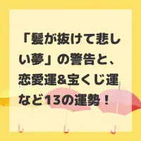 髪が抜けて悲しい夢のサムネイル
