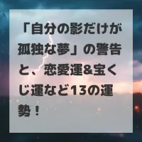 自分の影だけが孤独な夢のサムネイル