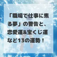 職場で仕事に焦る夢のサムネイル