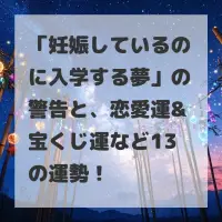 妊娠しているのに入学する夢のサムネイル