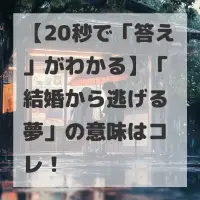 結婚から逃げる夢のサムネイル