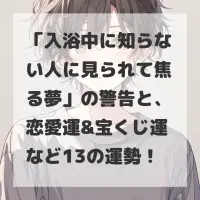 入浴中に知らない人に見られて焦る夢のサムネイル