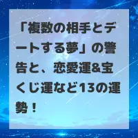 複数の相手とデートする夢のサムネイル