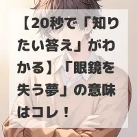眼鏡を失う夢のサムネイル