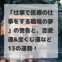 仕事で医療の仕事をする職場の夢のサムネイル