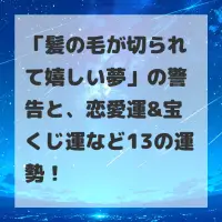 髪の毛が切られて嬉しい夢のサムネイル