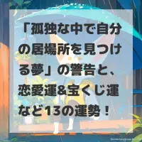 孤独な中で自分の居場所を見つける夢のサムネイル