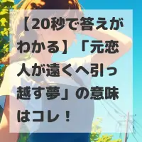 元恋人が遠くへ引っ越す夢のサムネイル