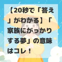 家族にがっかりする夢のサムネイル