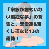 家族が誰もいない孤独な夢のサムネイル