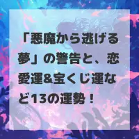悪魔から逃げる夢のサムネイル