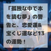 孤独な中で本を読む夢のサムネイル