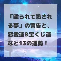 殴られて殺される夢のサムネイル
