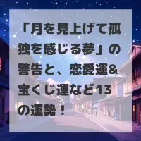 月を見上げて孤独を感じる夢のサムネイル
