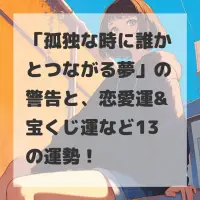 孤独な時に誰かとつながる夢のサムネイル
