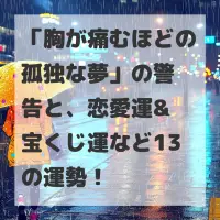 胸が痛むほどの孤独な夢のサムネイル