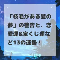 枝毛がある髪の夢のサムネイル