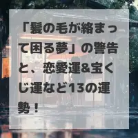 髪の毛が絡まって困る夢のサムネイル