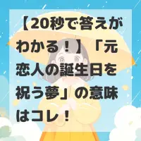 元恋人の誕生日を祝う夢のサムネイル