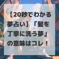 髪を丁寧に洗う夢のサムネイル